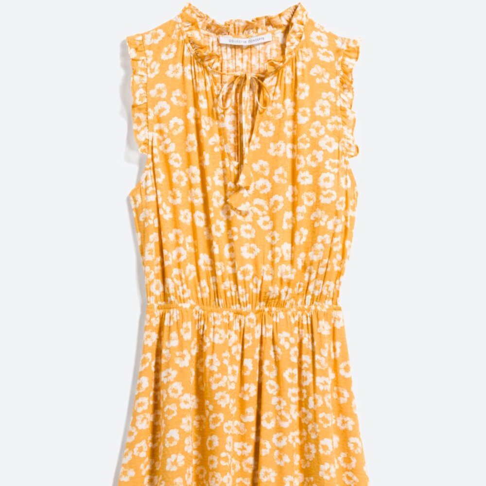 Collective Concepts Perla Textured Ruffle Detail Dress, Size M